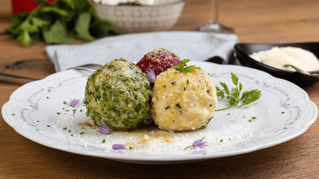 Südtiroler Knödel-Spezialitäten