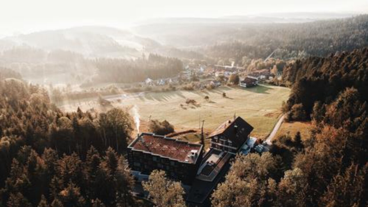 Aerial view of Hotel Fritz-Lauterbad in northern Black Forest