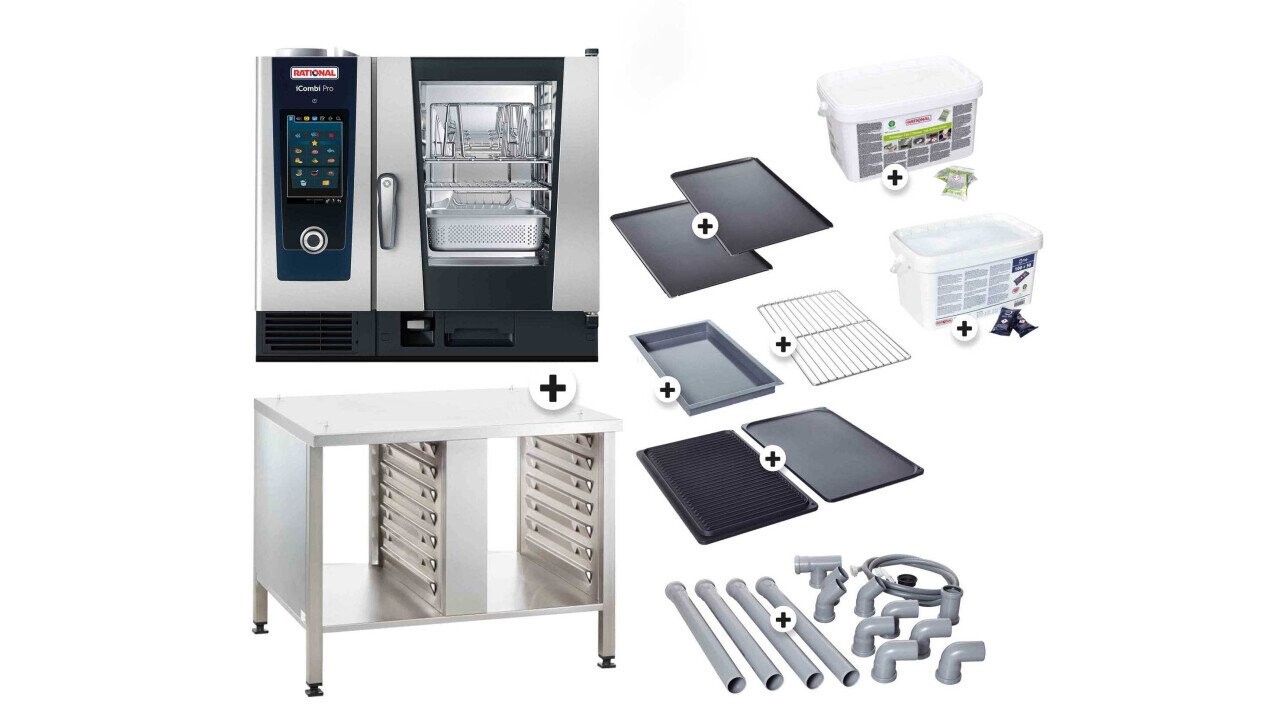 Rational iCombi Pro 6x 1/1 avec support et accessoires 