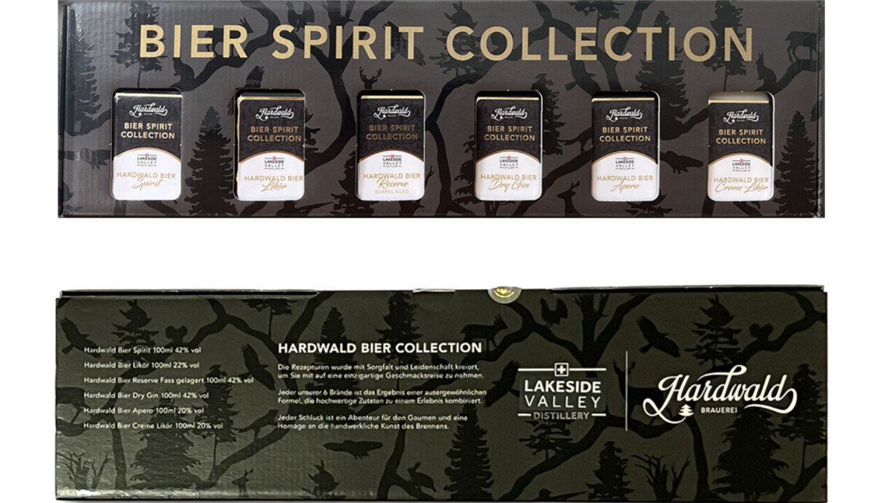 Hardwald Bier Spirit Collection: Die Wahl fällt schwer zwischen Spirit, Likör, Reserve, Apero und Creme Likör 