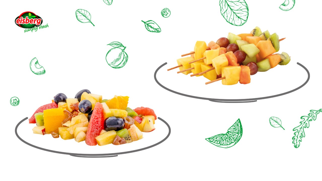 Saisonaler Fruchtsalat & Exotische Fruchtspiesse