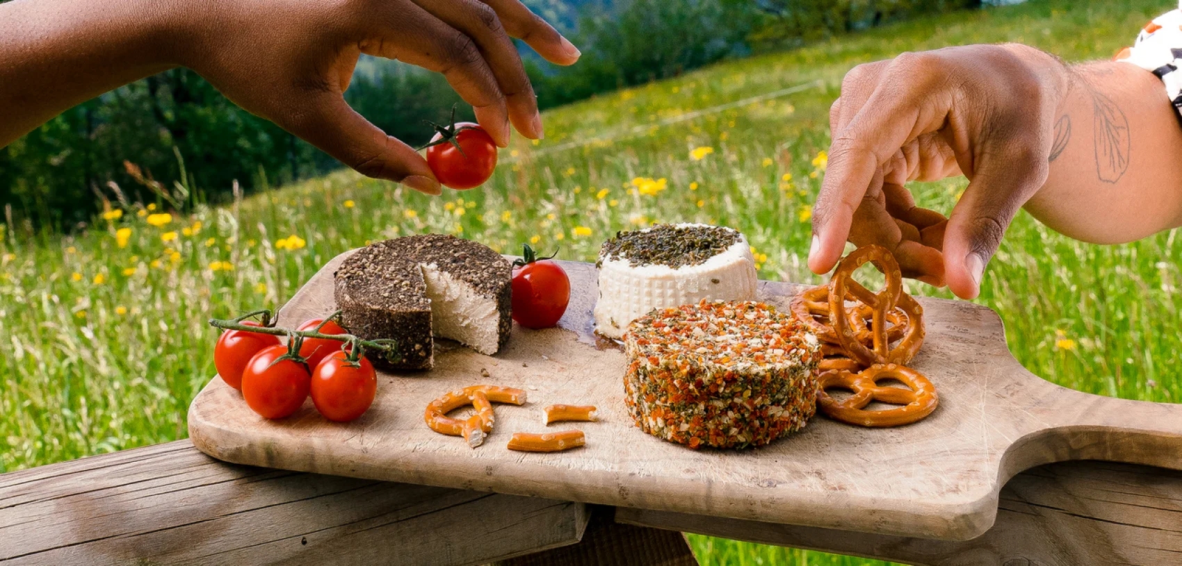 Pflanzliche Käsealternativen von New Roots interessieren heute auch traditionelle Käseliebhaber.
